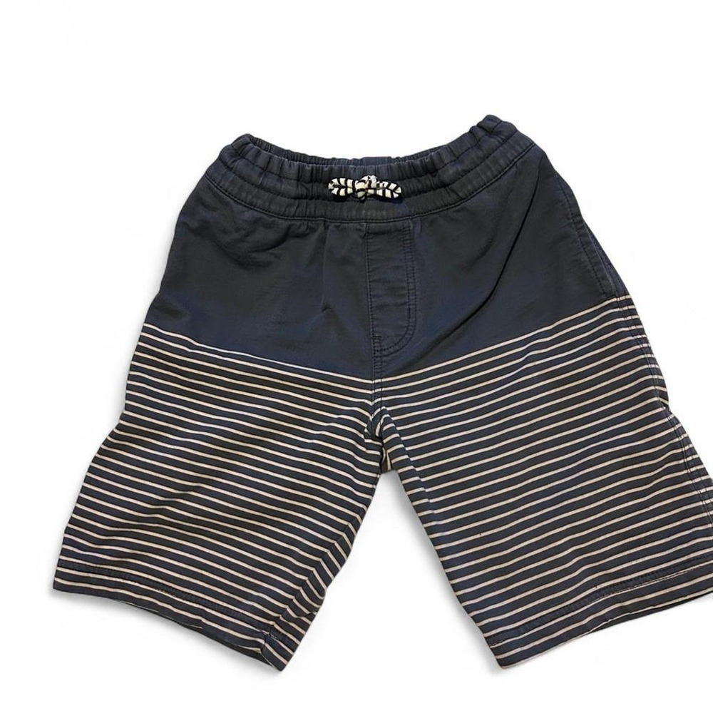 Tea Collection navy and gray striped shorts